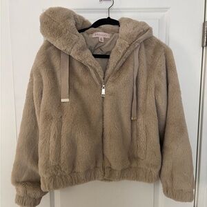 Philosophy Tan Faux Fur Jacket